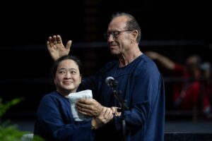 Baptism at the GC. The 62nd General Conference Session of the Seventh-day Adventist Church, America’s Center Convention Complex, St. Louis, Missouri, USA, July 3-12, 2025. Camera date: Friday, July 4, 2025 20:57.